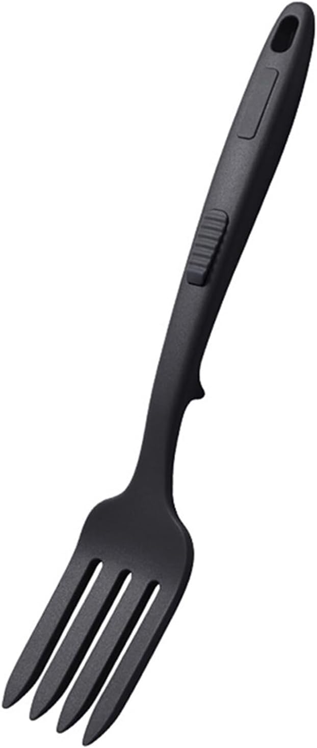 fruit forks，Dinner Forks,Stainless Steel ForksCooking Utensils Multi-Function Spaghetti Server Silicone Fork Salad Forks Whisking Serving Party Fruit Dessert Fork 1pcs (Color : A)