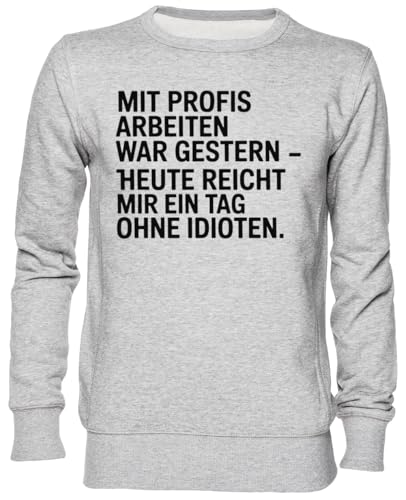 Sweat-shirt jersey unisexe gris au design imprimé décontracté pour homme et femme