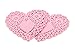 Hygloss Heart Doilies - 100 Pcs -4-Inch Pink Paper Heart Shaped Doilies for Valentines Crafts, Table Settings - Ideal for Valentine Doily