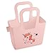 Koziol 5409638 Tasche mit Print, pink, blickdichtem Kunststoff, 7,8 x 16,1 x 18,3 cm