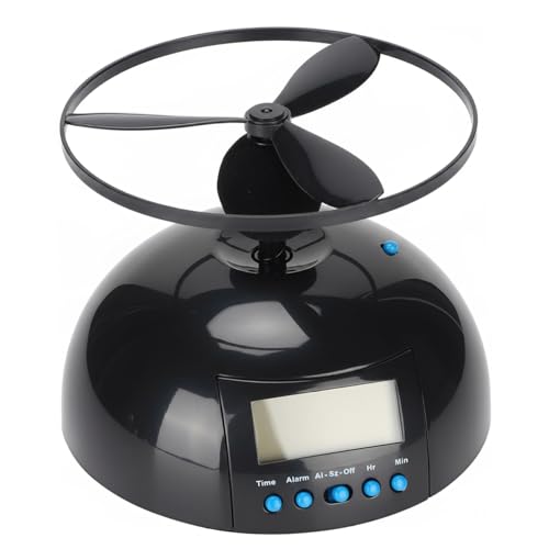 SMELEYOU Réveil Mobile Qui s'enfuit, Conception d'hélicoptère Volant pour Les dormeurs Lourds, Horloge numérique LED avec rétro-éclairage pour Une...