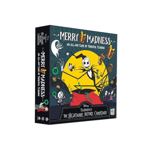 Disney Tim Burton’s The Nightmare Before Christmas Merry Madness | Quick-Rolling Family Dice Game | Great Kids & Family Board Game | Officially-Licensed Merchandise