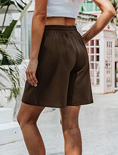 Image of Quenteen Women's Casual Summer Sweat Shorts Athletic Gym Shorts Loose Hiking Running Jogger Shorts with Pockets