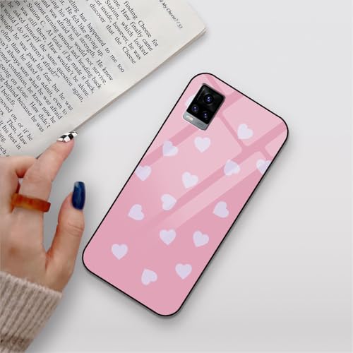 Image of COLORflow Back Cover Compatible with Vivo V20 | Heart Celestial Color Customized | Shockproof TPU Bumper with Camera Protection Back Cover Compatible with Vivo V20
