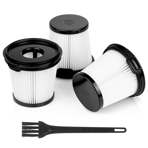 3Pack IW Series Post-Motor Filters for Shark Detect Pro Cordless Auto-Empty System Ultra-Lightweight Anti Hair Wrap Vacuum Cleaner IW1511UK IW3510UK IW3611UKT BU3521UK IW4621UKT