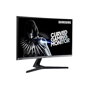Samsung C27RG50FQR – CRG5 Series – LED monitor – curved – 27″ – 1920 x 1080 Full HD (1080p) @ 240 Hz – VA – 300 cd/m² – 3000:1-4 ms – 2xHDMI, DisplayPort – dark grey/blue