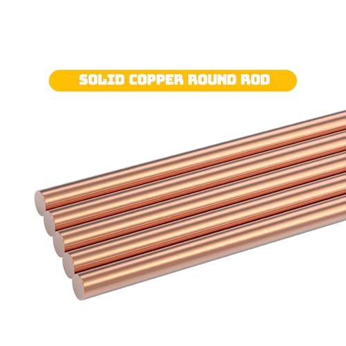 5pcs Solid Copper Round Rods, 30mm Diameter, 100mm Length - Ideal for DIY Craft with Pure Copper (32mm*100mm)