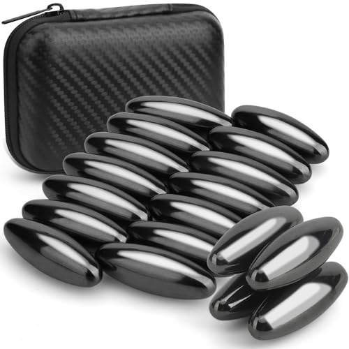 Image of Dilabnba Fidget Toy Hematite Stone Magnet Ferrite Putty Eggs for Adults, Magnetic Fridge Magnets Oval Rocks for Refrigerator, Home, Office, Gadget, Desk Toy Decoration (24PCS)