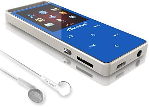 Dansrue Bluetooth MP3 Player 8 GB, Hi-Fi Lossless Sound Metal Music Player with FM Radio/Voice Recorder/E-Book, Touch Button and 1.8 Inch TFT Screen (Expandable Up to 128GB)