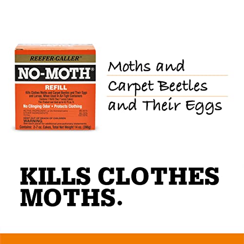 Reefer-Galler No Moth Closet Hanger Refill Kills Clothes Moths, Carpet Beetles, And Eggs And Larvae #TOP6