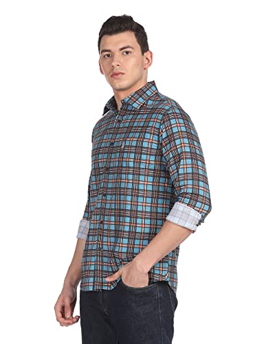 Image of U.S. Polo Assn. Men's Checkered Fitted Shirt