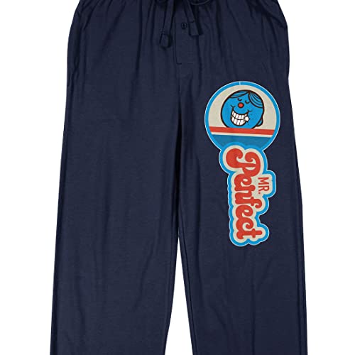 Mr. Men and Little Miss Classic Mr. Perfect Men's Navy Sleep Pajama Pants2