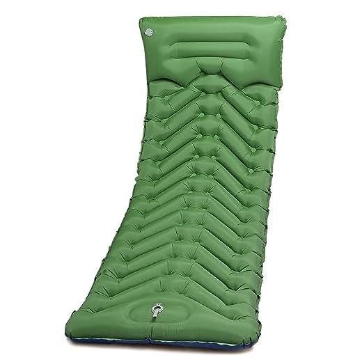 Esterilla Camping Inflable Portáti y Gruesa para Dormir, Colchón Inflable de la Tienda de campaña con Almohada, Colchón de Aire Compacto para Camping, Senderismo, Viajes, Mochileros