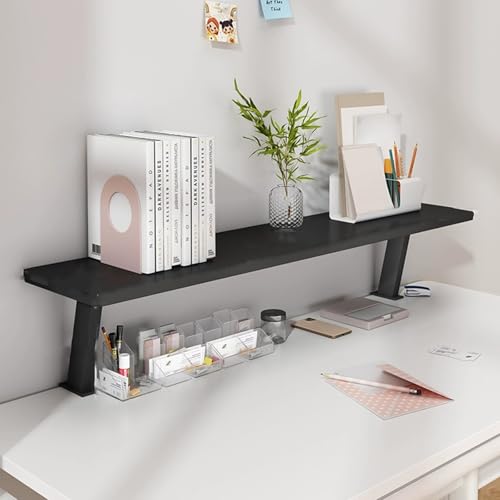 Kit portaoggetti da parete, in legno, per dormitorio e ufficio domestico, mini libreria e organizer da scrivania per studenti