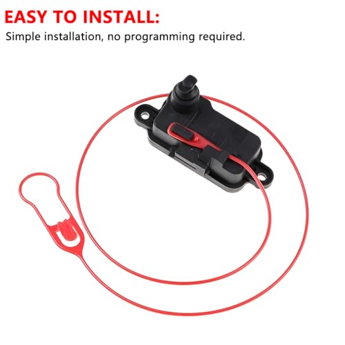 CGEAMDY Actuador Puerta Combustible Para Coche, Actuador Universal Bloqueo De La Tapa Del Depósito Combustible, Motor Universal Bloqueo Puerta Tanque De Fuelóleo Accesorios Automoción - imagen 4