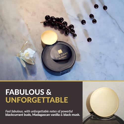 Avon Far Away Glamour for Her Three Piece Gift Set with Eau de Parfum 50ml, Body Lotion 125ml and Purse Spray 10ml in a Gift Box, Oriental and Woody Scent Notes, Long Lasting Formula, Cruelty Free - Image 4