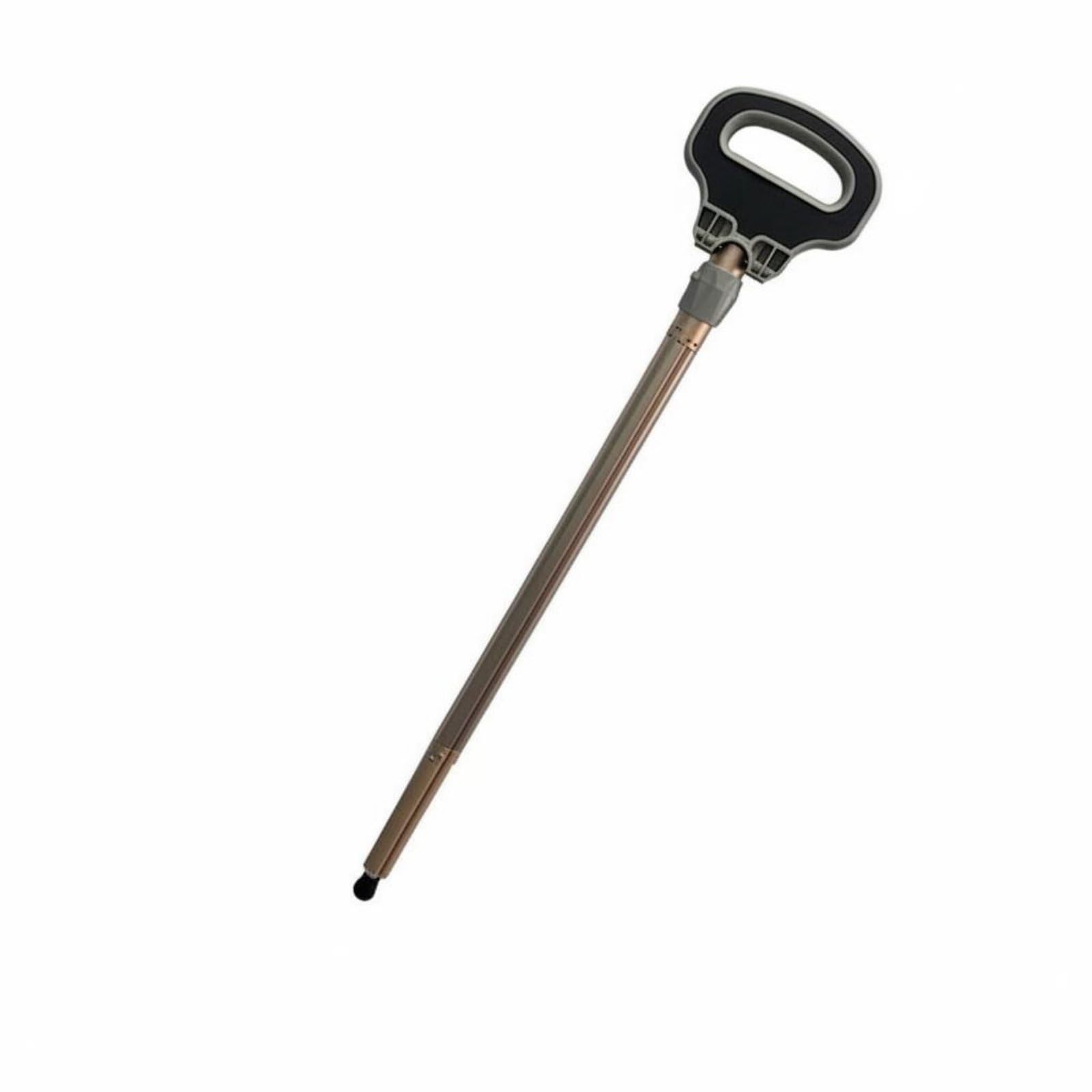 Bastone da Passeggio Pieghevole con Seduta Robusta Sgabello Ergonomico Richiudibile in Lega d'Alluminio Leggera Manico Antiscivolo Comfort Adatto Passeggiate Lunghe Trasporto Pubblico, Oro