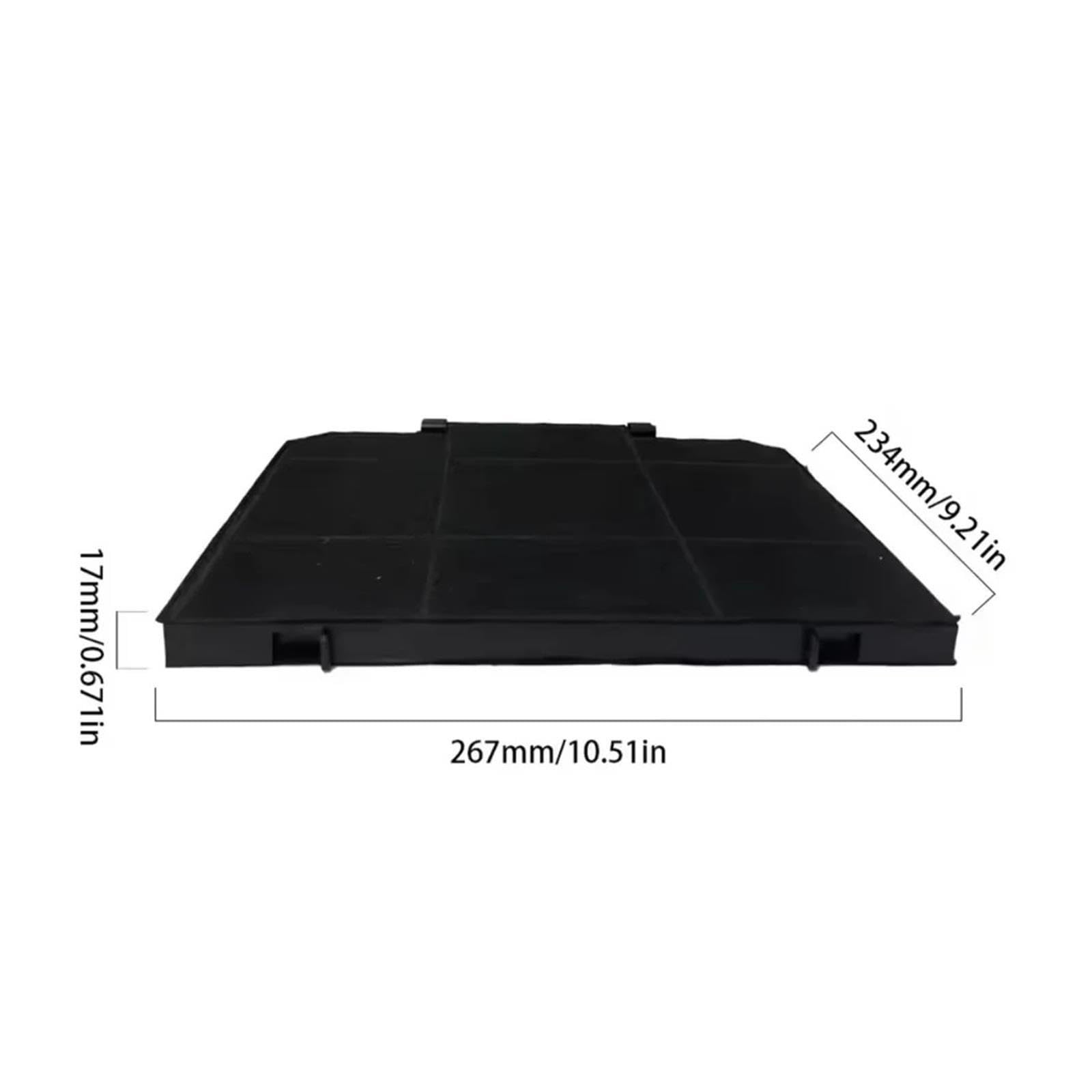 Filtro A Carbone Attivo For Cappa Da Cucina KBD-176 267×234×17mm Rettangolare For Cappa Da Cucina Rimozione Del Grasso Filtro Di Ricambio For Cappa Da Cucina