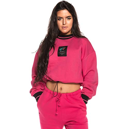GRIMEY Sudadera Chica Nemesis Crop Crewneck FW18 Pink-L