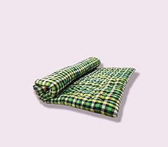 Atootfusion Soft Foldable Cotton Mattress | Single Bed (72X36 Inches) | Green | Firm | Cotton Mattress