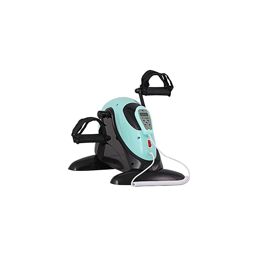 Elektrische pedaaltrainer onder het bureau, elektronische fysiotherapie Rehab Pedal Exerciser met multifunctionele afstandsbediening, verstelbare weerstand Beroerte revalidatieapparatuur
