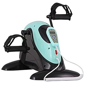 Elektrische pedaaltrainer onder het bureau, elektronische fysiotherapie Rehab Pedal Exerciser met multifunctionele afstandsbediening, verstelbare weerstand Beroerte revalidatieapparatuur