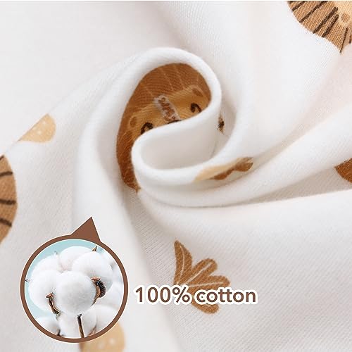Image of Miracle Baby Long Sleeve Sleep Sack 2-Pack, 100% Cotton Wearable Blanket Baby Sleeping Bag for Newborn Infant Toddler