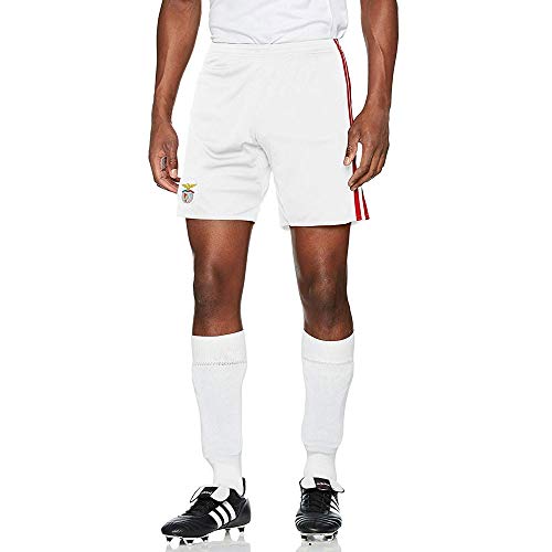 adidas SLB H Sho B Pantalon Corto-línea SL Benfica, Homme S Blanc (Blanc/Rojpot)