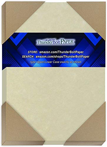 100 Natural Parchment 65Lb Cover Paper Sheets 5 X 7 Inches Cardstock Weight Colored Sheets5 X 7" (5X7 Inches) Photo|Card|Frame Size - Printable Old Parchment Semblance #TOP24