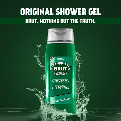 Brut Original Men's Fragrance Gift Set – Aftershave, Eau de Toilette, Deodorant, Splash-On Lotion & Hair & Body Wash – Long-Lasting Classic Scent, 5-Piece Set - Image 3