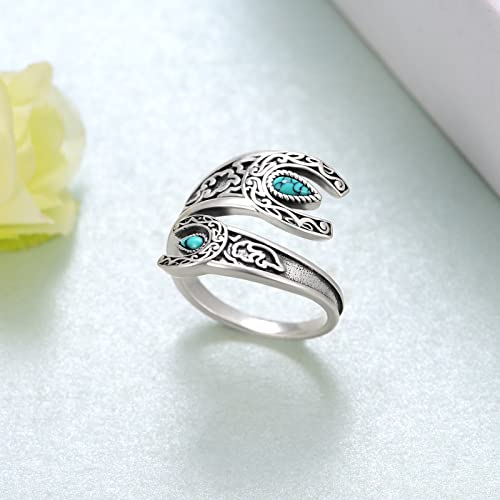 Bague turquoise argent 925 le cadeau idéal style bohème - 3