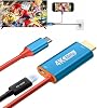 Adaptador de TV para Switch 2, Dock de Switch 2 - 4K@60Hz, Carga PD de 100W, USB C a HDMI para Nintendo Switch, Cable de Viaje Portátil de 6.6 pies para Switch 2/1/Steam Deck/OLED 2