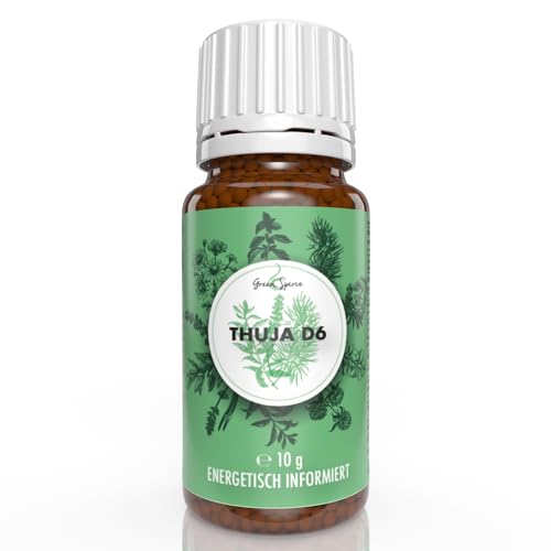 Green Spirit Thuja D6 Streukügelchen - Vorratspackung mit 10 g