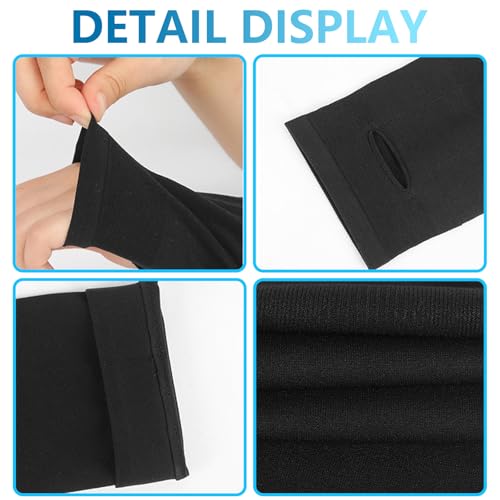 6 Pairs Arm Sleeves Compression Arm Sleeves for Women Men UV Sun Protection Cooling Sleeves4