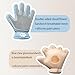 Zoocozy 2 in 1 Pet Hair Removal Glove for Cat Dog, Indoor Cat Grooming Gloves, Pet Washing Brush for Shedding Massage - Double-Sided Available(Brown)