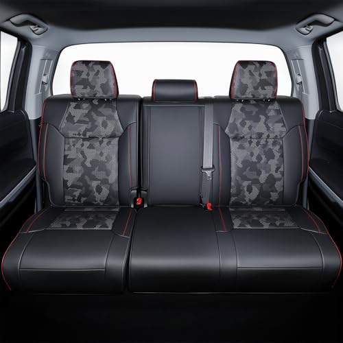 Image of Carlimeki Leather Seat Covers Custom Fit for Tundra 2014-2021 CrewMax