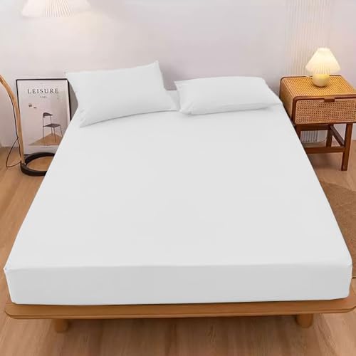 AULIFLOWER �{�b�N�X�V�[�c �Z�~�_�u�� �x�b�h�V�[�c �x�b�h�J�o�[ �z������ �V�[�c ����5 cm�`30 cm�̃}�b�g���X�ɓK���Ă��܂� �}�b�g���X�J�o�[ ���ɗD���� �􂦂� �I�[���V�[�Y�� ���K 120×200cm �z���C�g