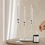 Candlestick Holders Silver, 6 Packs Taper Candle Holder for Candlesticks, Candle Sticks Holder Decor for Home Decor - Image 5