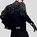 Men's Embellished Rhinestone Jeans Jacket Slim Fit Streetwear Denim Jacket For Men Fashion Outwear Coat Black X-Large
