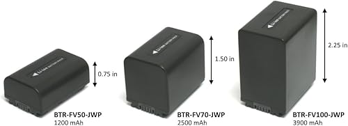 Miniatura 2 de Wasabi Power Batería para Sony NP-FV30, NP-FV40, NP-FV50 y Sony DCR-SR15, SR21, SR68, SR88, SX15, SX21, SX44, SX45, SX63, SX65, SX83, SX85,