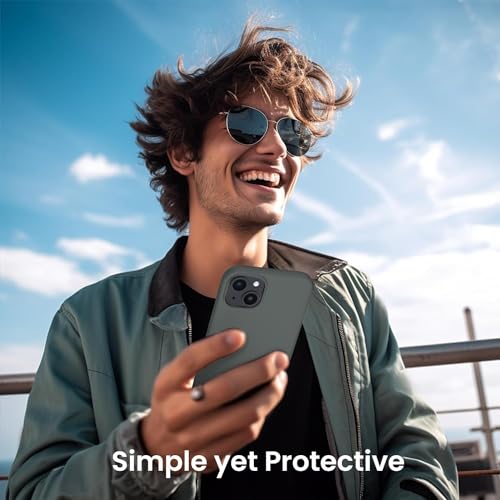 Image of DIZORO Compatible for iPhone 15 Plus Camera Protection Case 6.7, Slim Liquid Silicone 3 Layers Full Covered Soft Gel Rubber Phone Case Protective Cover 6.7 Inch (Dark Grey)