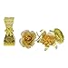 Microworld 3D Metal Puzzle - Golden Flower Metal Models Kit, DIY Gift for Adults, Beginner Assembly, Home Decor Art Craft Unique Gifts