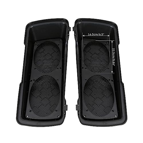 Dual 6x9 Speaker Lids Compatible con Harley Touring Saddlebag Road King Street Glide 1993-2013 miniatura 4
