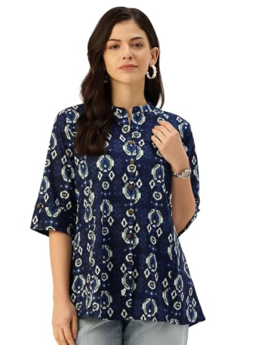 Image of Printed Mandarin Shirt - Casual & Chic (S-3XL)