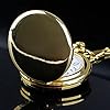 Tiong Vintage Smooth Quartz Pocket Watch Classic Fob Watch with Short Chain for Men Women on Birthday Anniversary Day Christmas Fathers Day #5