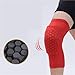 CHYLMAPHEN 1Pair Honeycomb Basketball Knee Pads Short Design Compression Leg Sleeves Kneepad Volleyball Protector Support for Volleyball Football Dance Yoga Tennis Running(Red,L)
