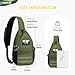 Imagen de HALOVIE Mochila Táctica para Hombre Bolso de Hombro Antirrobo con Sistema MOLLE Crossbody Sling Bag para Viaje