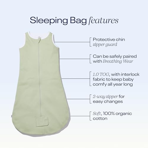 Image of Nanit Sleep Wear Sleeping Bag - Small, Pistachio