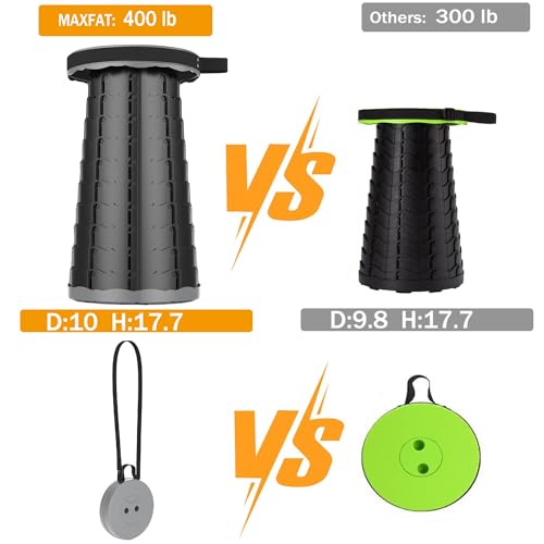 image for ALEVMOOM Upgraded Collapsible Stool for Adults Portable Chair with Cus