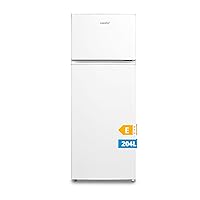 Midea MERT210FGE01 Frigo-congelatori doppia porta 204 L, Congelatore da Montare in Alto